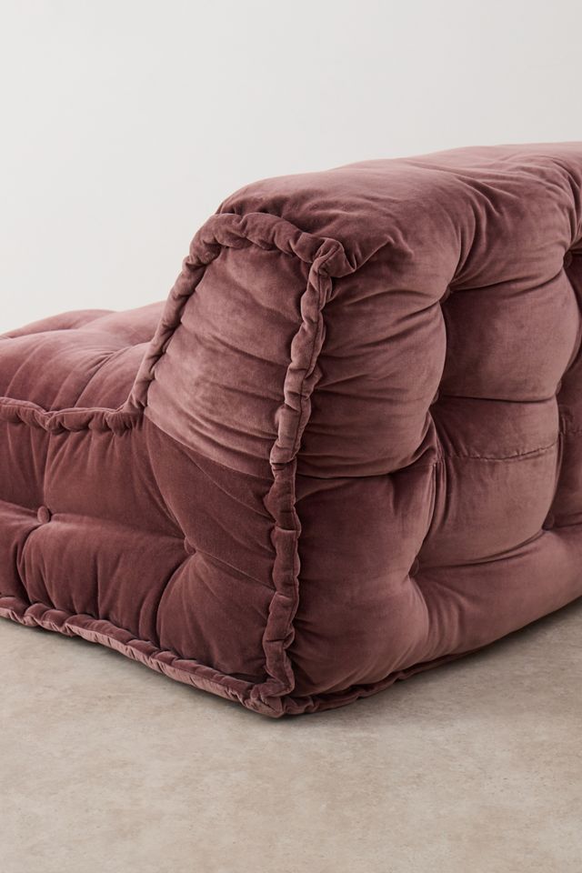 Reema Velvet Two-Seater Floor Cushion #5