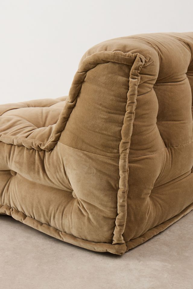 Reema Velvet Two-Seater Floor Cushion #4