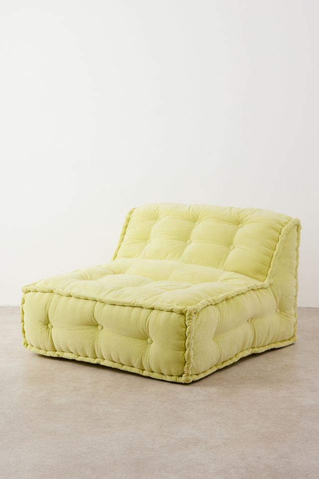 Reema Velvet Two-Seater Floor Cushion #1