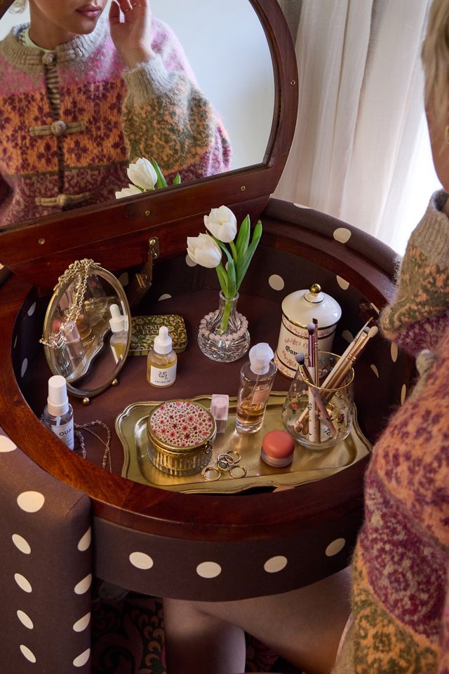 Jane Brown Polka Dot Vanity And Chair #1
