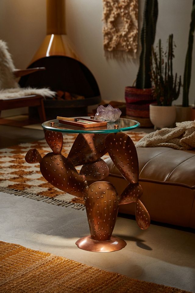 Cactus Copper Side Table Urban Outfitters UK