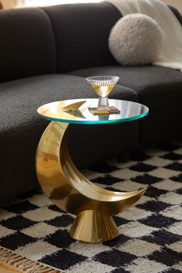 Urban outfitters glass on sale coffee table