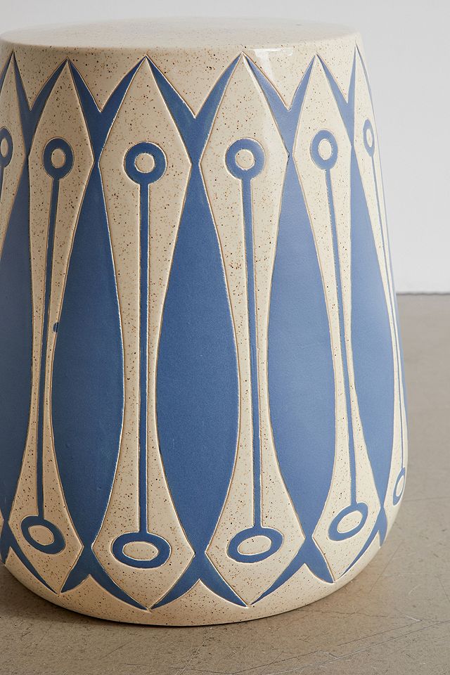 Nils Painted Ceramic Side Table