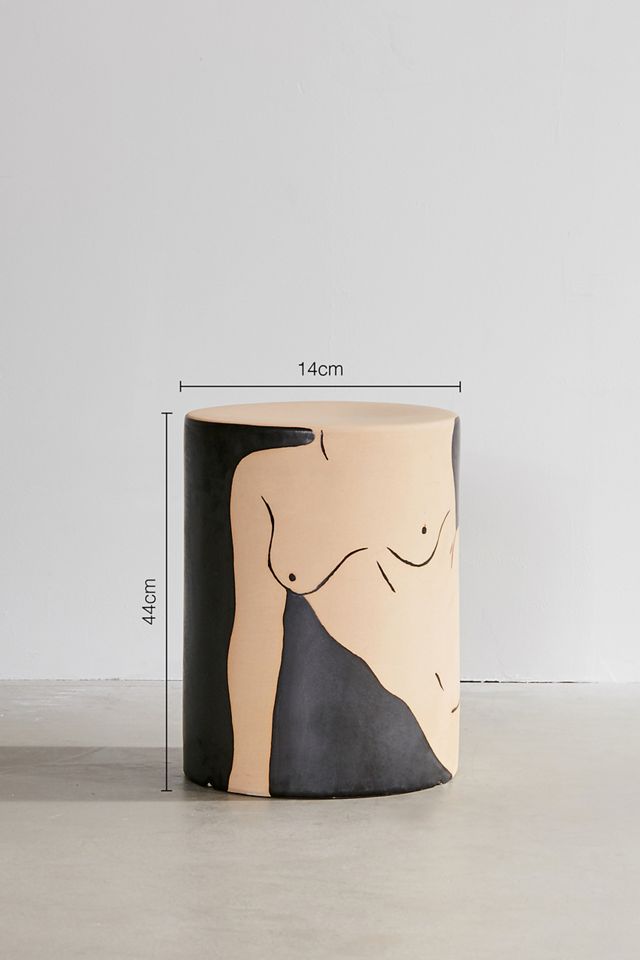 Female Form Ceramic Side Table #3