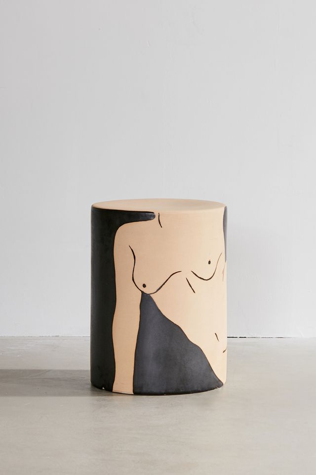 Female Form Ceramic Side Table #1