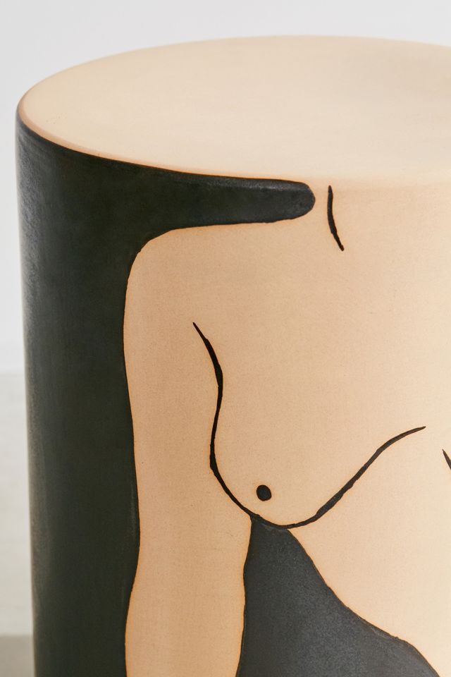 Female Form Ceramic Side Table #2