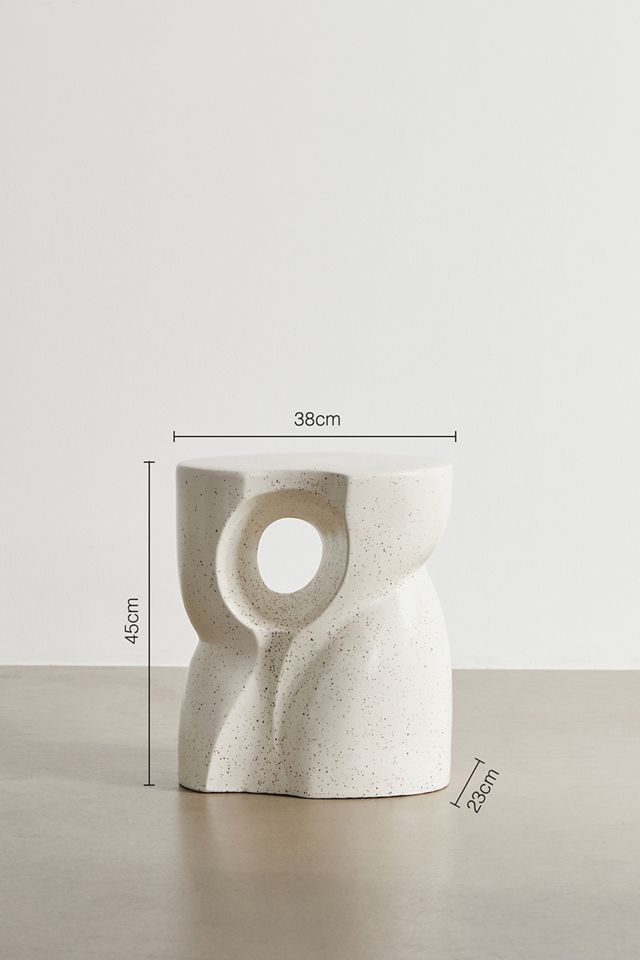 Juliette Faceted Ceramic Side Table #1