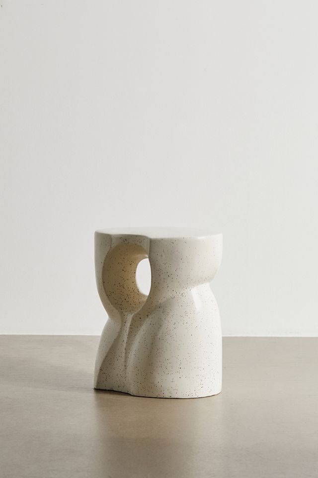 Juliette Faceted Ceramic Side Table #3