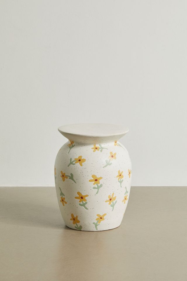 Daisy Print Side Table  #1