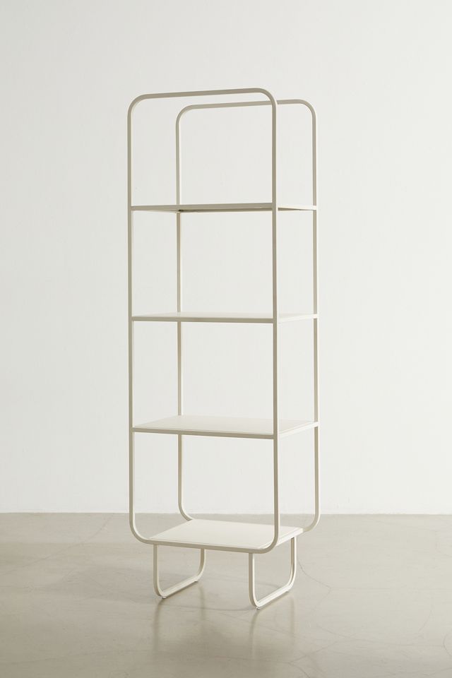 Alana White Narrow Bookcase | Sleek & Compact Storage