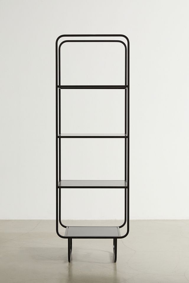 Alana Black Narrow Bookcase #1