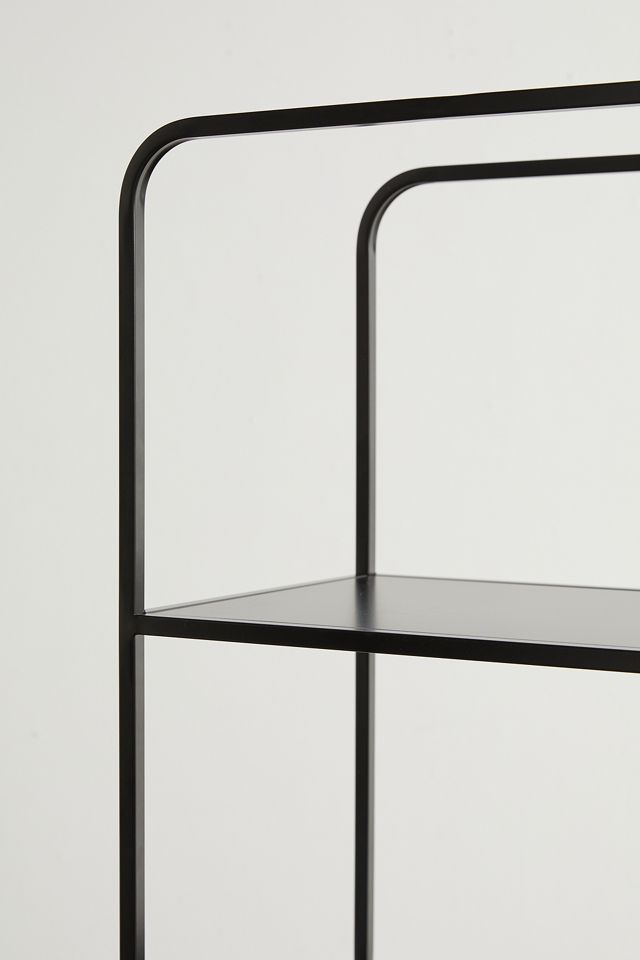 Alana Black Narrow Bookcase #3