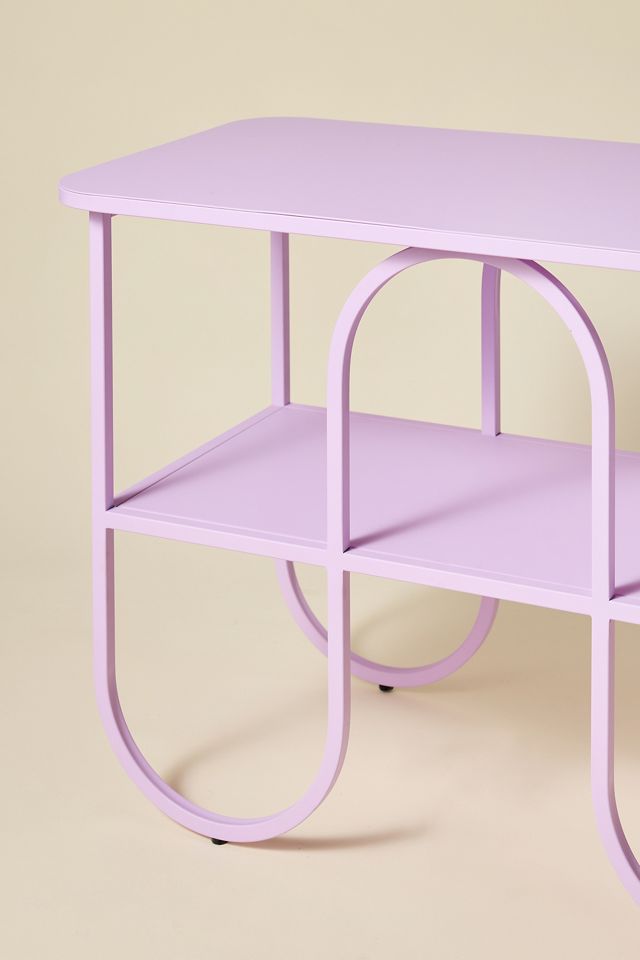 Lucie Lilac Squiggle Iron Storage Console #2