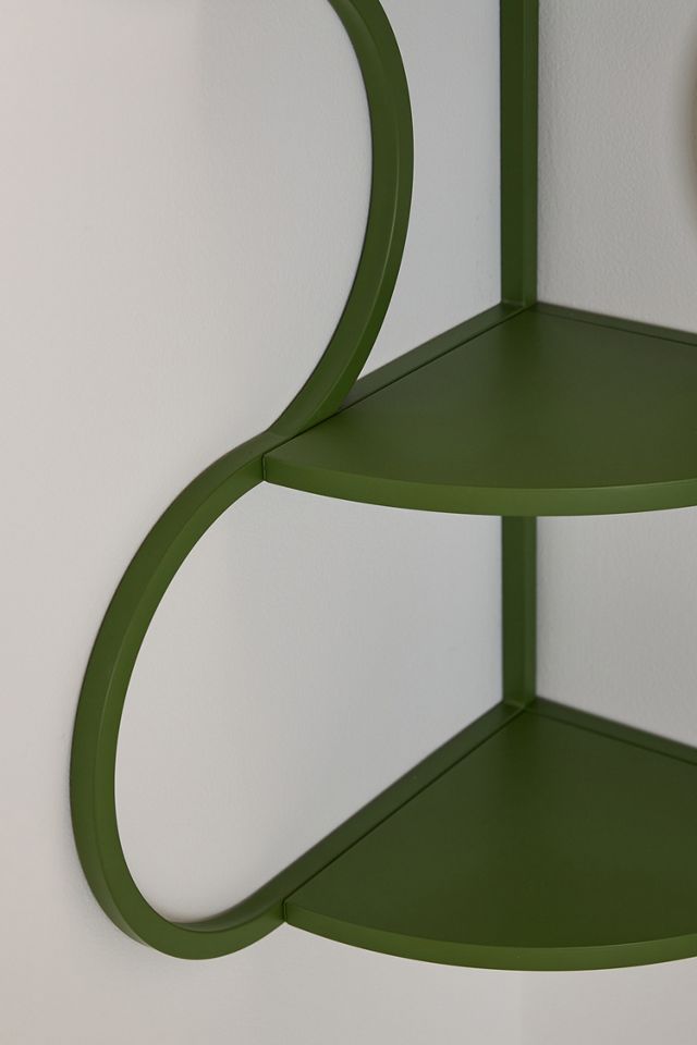 Lucie Green Corner Shelf #1
