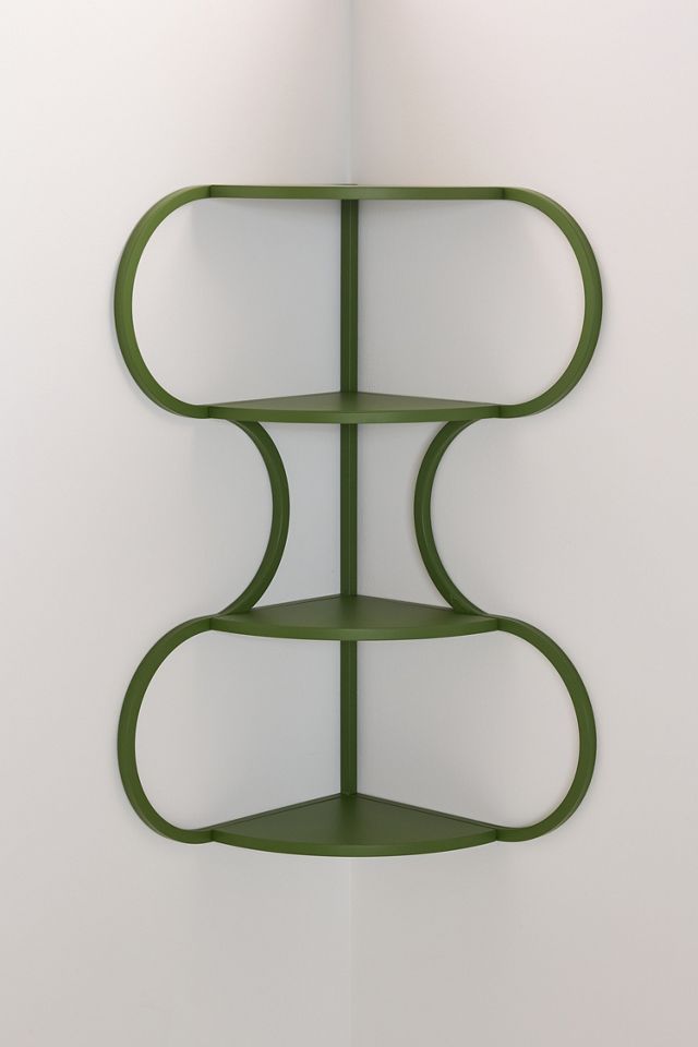 Lucie Green Corner Shelf #2