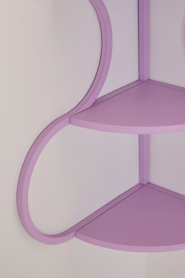 Lucie Lilac Corner Shelf #1
