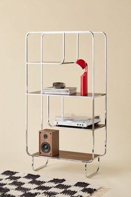 Alana Chrome Bookshelf