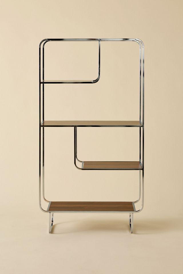Alana Chrome Bookshelf #1
