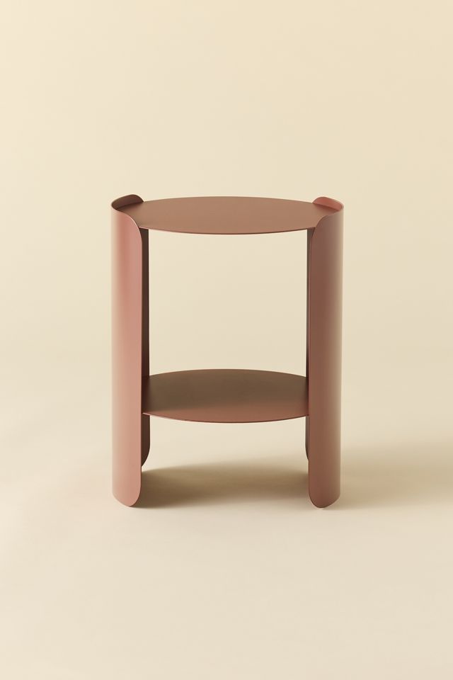 Ollie Terracotta Brown Side Table #1