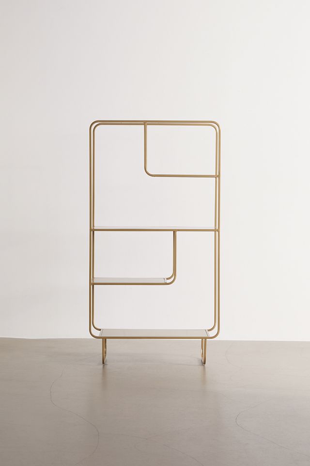 Alana Gold Bookcase  #1