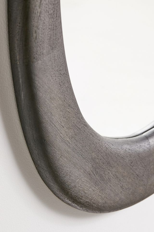 Yoji Black Wood Wall Mirror | Urban Outfitters UK