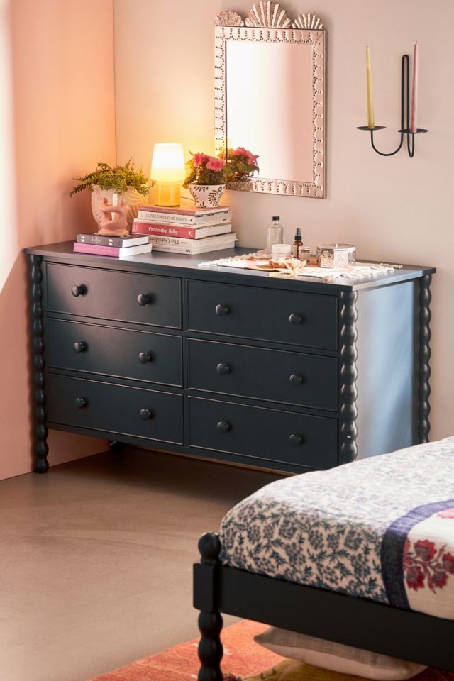 6 drawer deals dresser blue