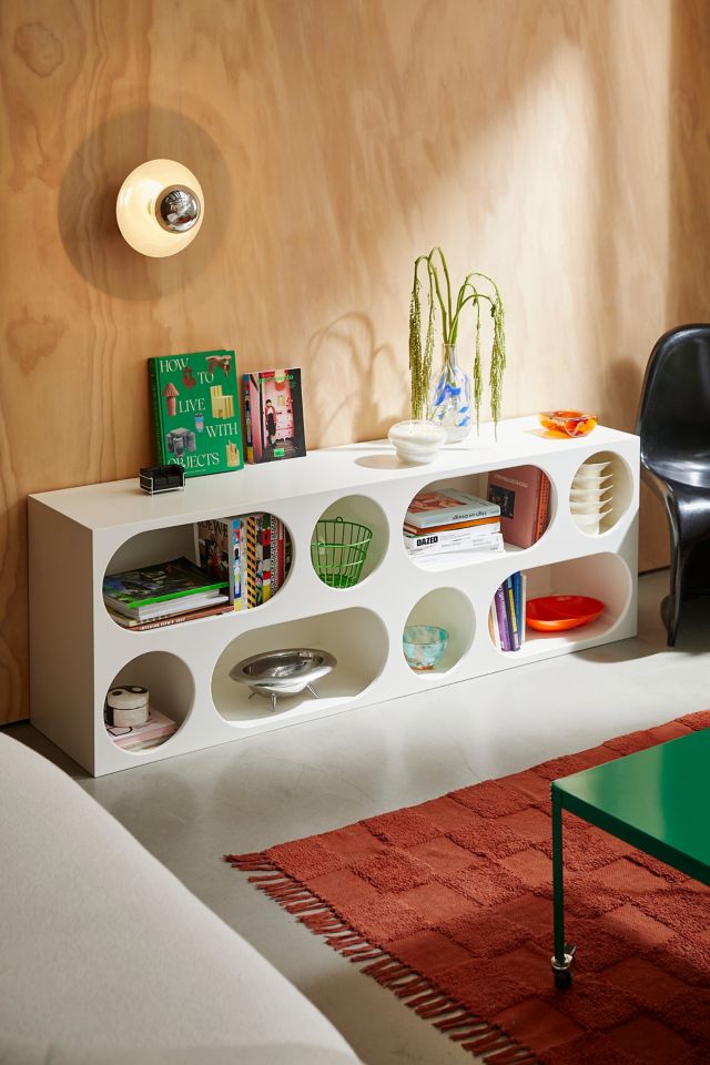 White deals storage console