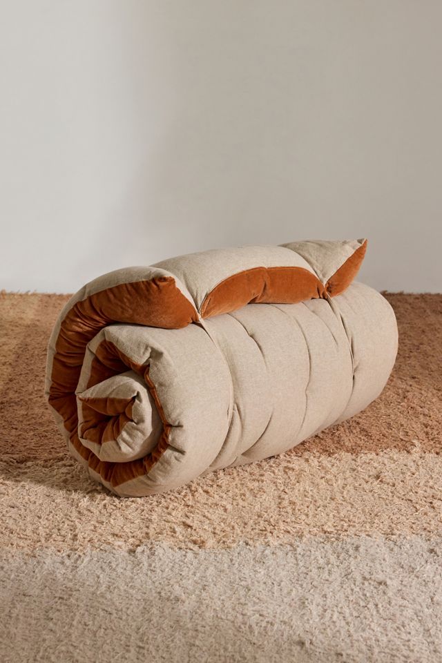 Chocolate Washed Velvet Single Sleepover Mat #1