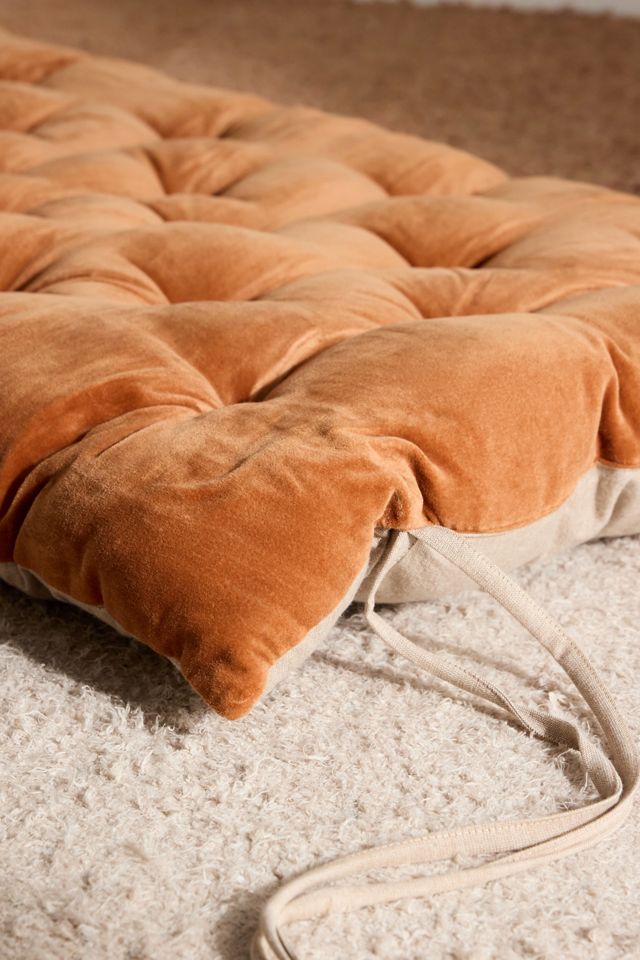 Chocolate Washed Velvet Single Sleepover Mat #2