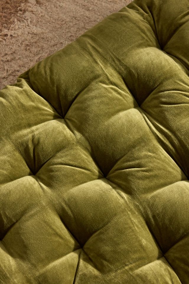 Green Washed Velvet Single Sleepover Mat #3