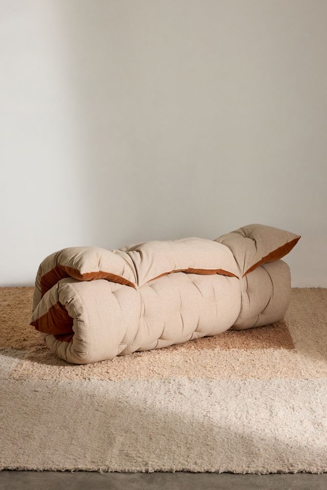 Chocolate Washed Velvet Double Sleepover Mat #1