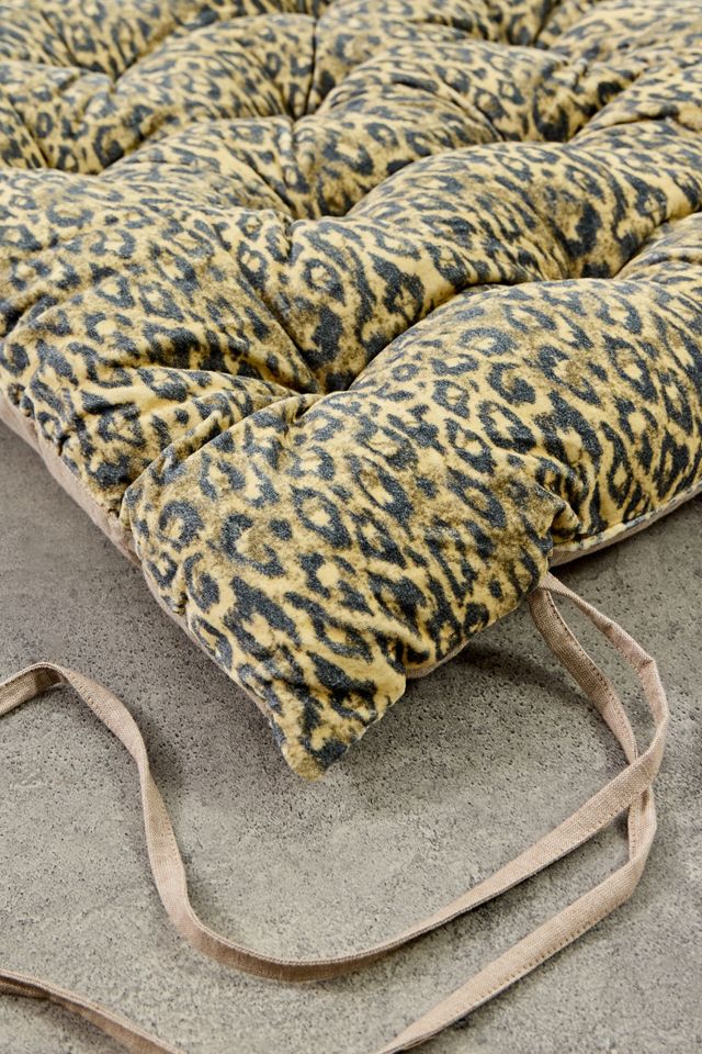 Leopardengemusterte gewaschene Samt-Einzelschlafmatte #2