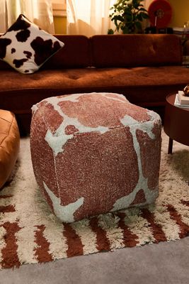 Pouf imprimé vache