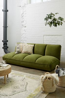 Theo Green Velvet XL Sofa Bed
