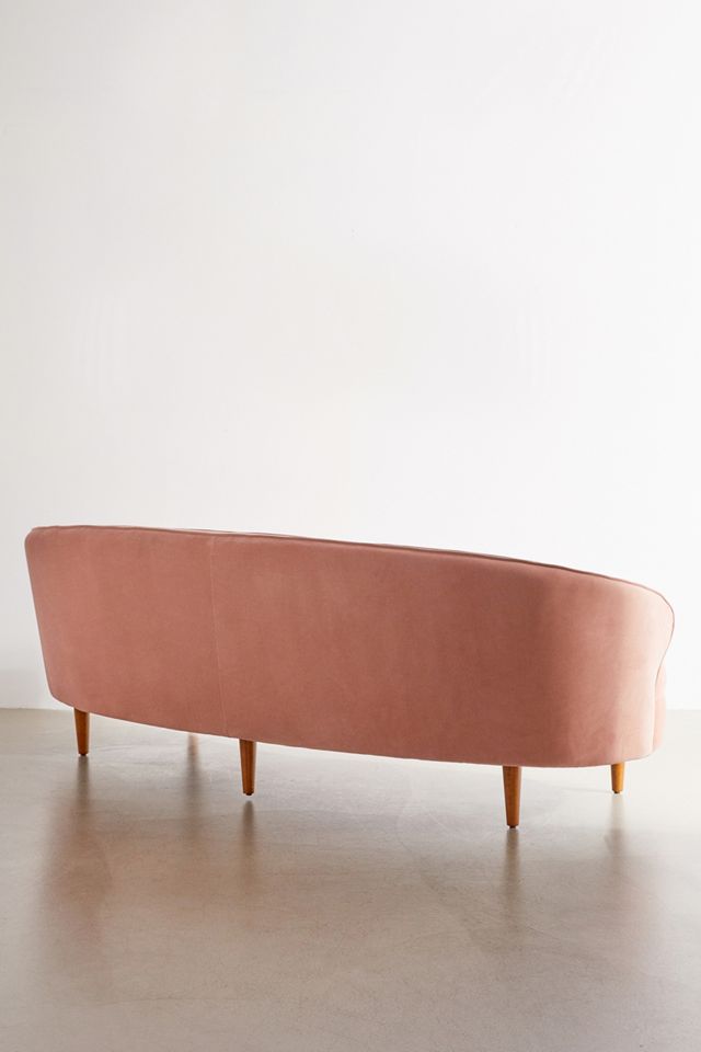 Camila Pink Velvet Sofa #3