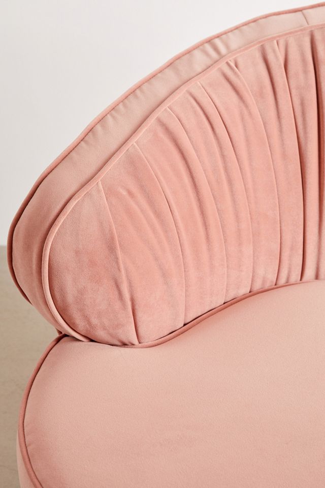 Camila Pink Velvet Sofa #5