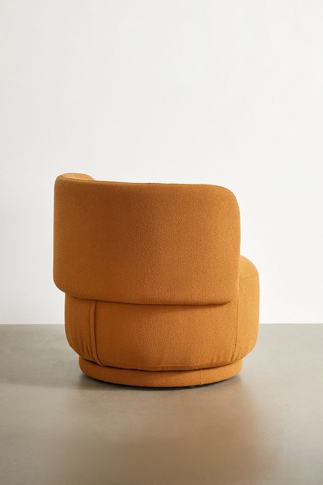 Amaia Mustard Swivel Chair #3