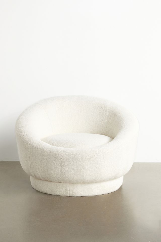 Helios Cream Swivel Chair #1