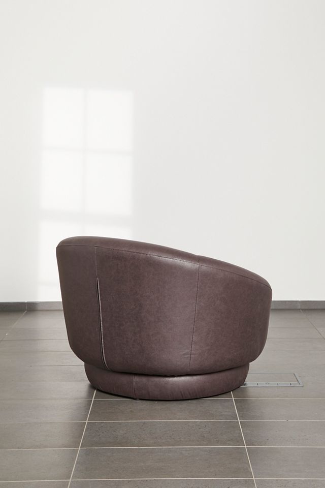 Helio Faux Leather Swivel Chair | Urban Outfitters UK