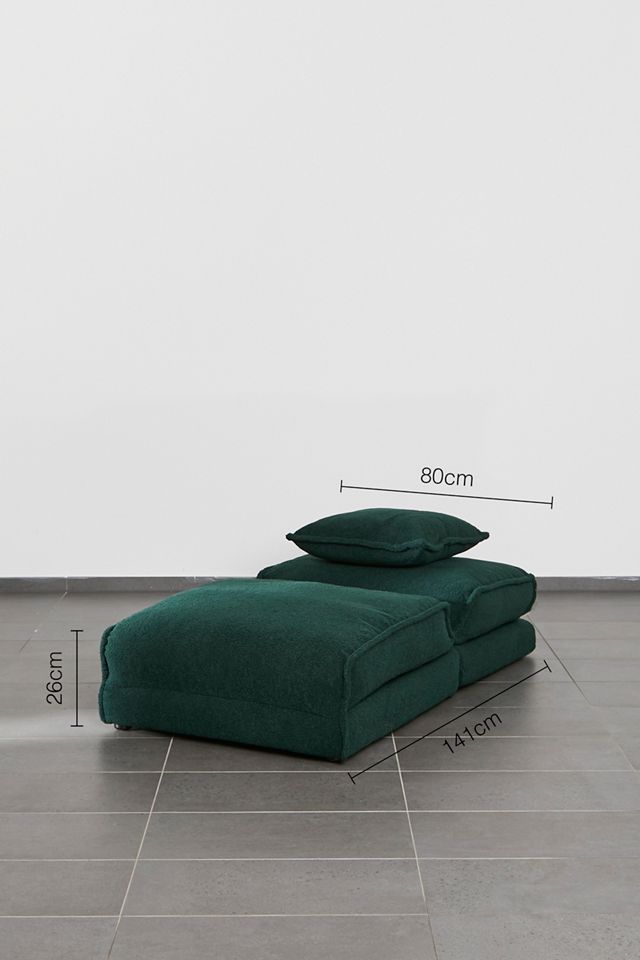 Keoni Green Boucle Single Sofa Bed #4