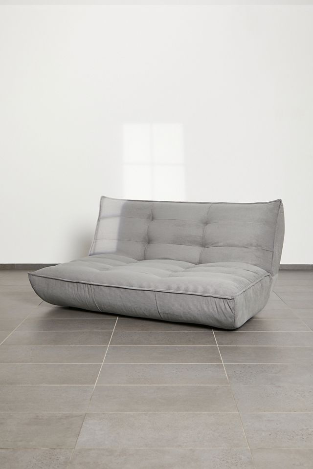 Greta Two-Seater Grey Corduroy Sofa Bed  #5