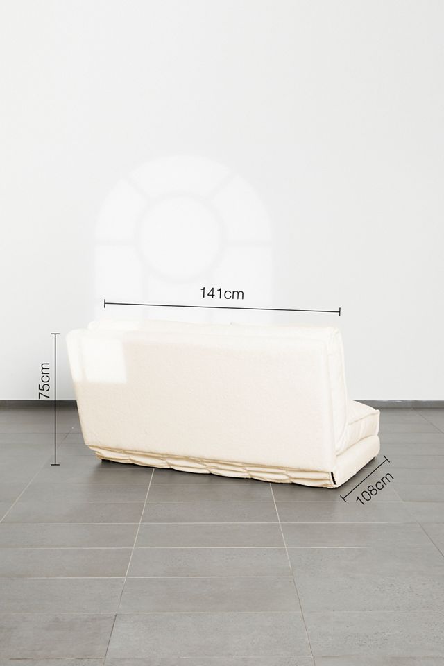 Keoni Cream Two-Seater Boucle Sofa Bed #3