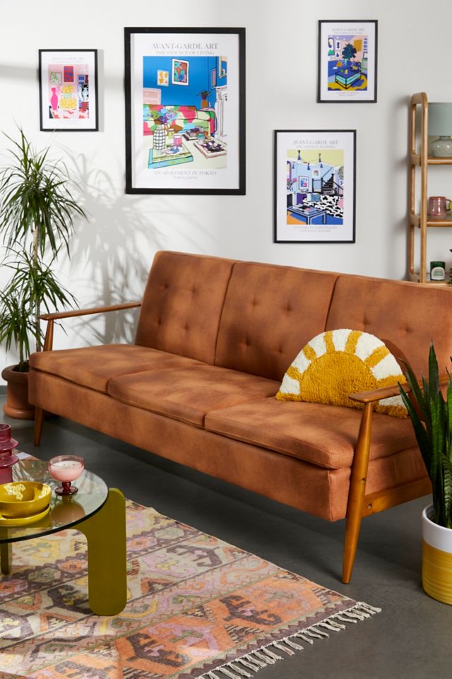 Urban outfitters deals leather sofa