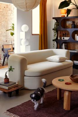 Armand Off-White Three-Seater Storage Sofa - Cream L: 216cm x W: 96cm x H: 73cm at Urban Outfitters