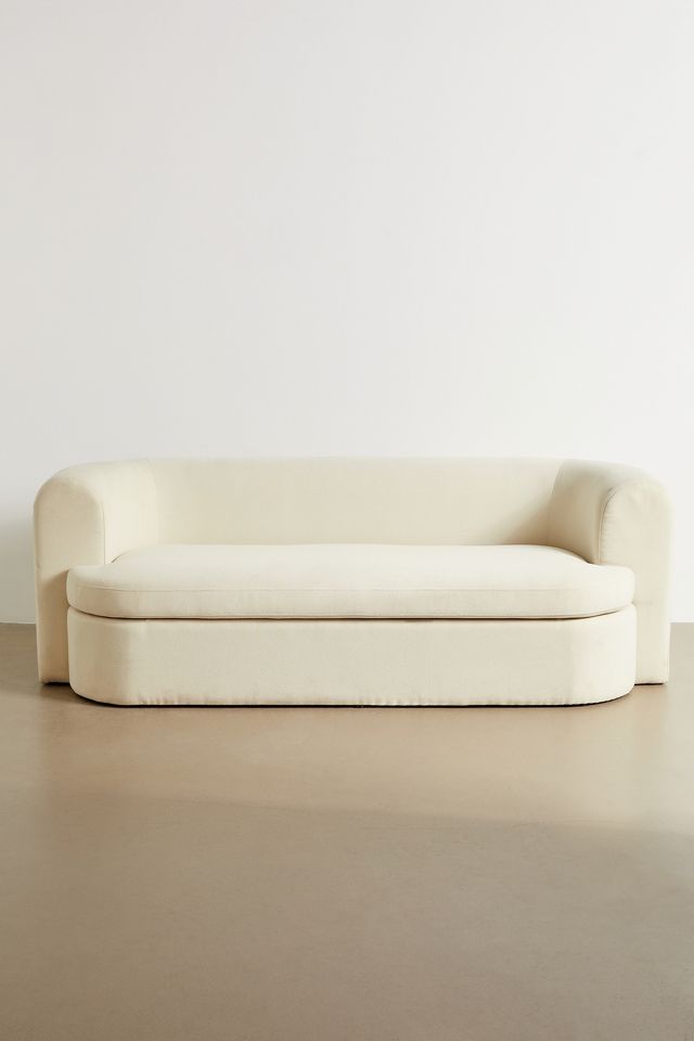 Armand Off-White Three-Seater Storage Sofa #1