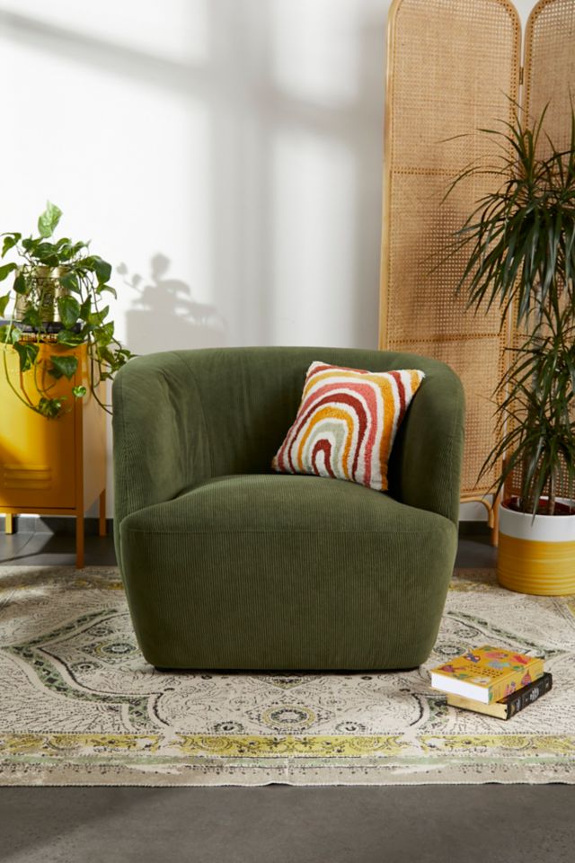 Noah Green Corduroy Chair