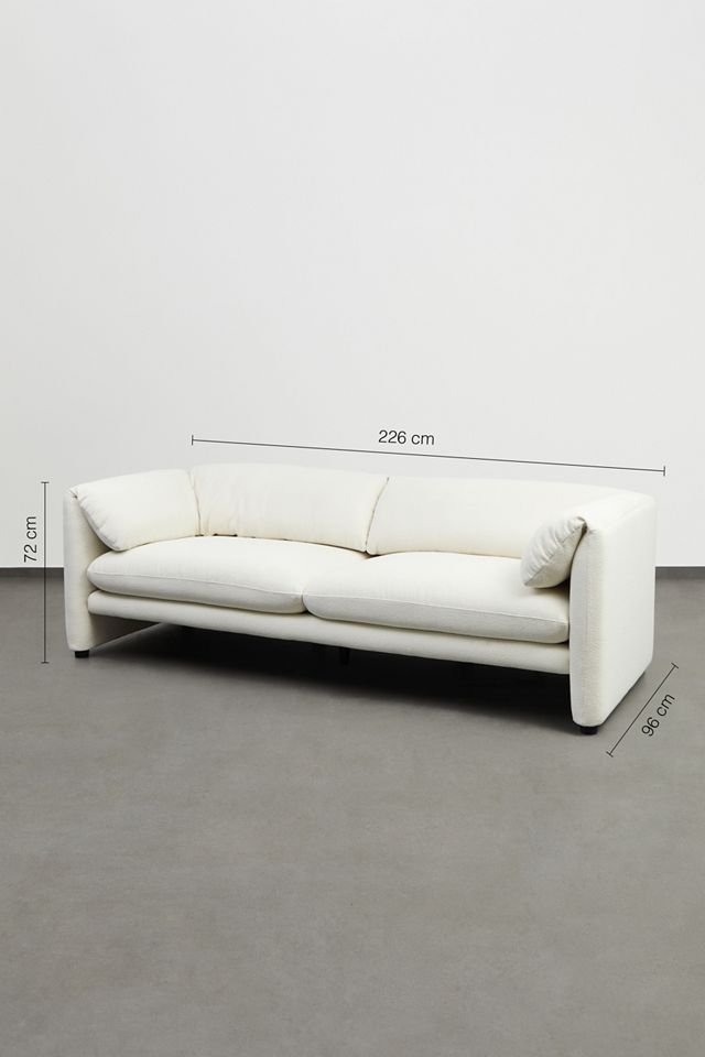 Colleen Off-White Three-Seater Sofa  #4