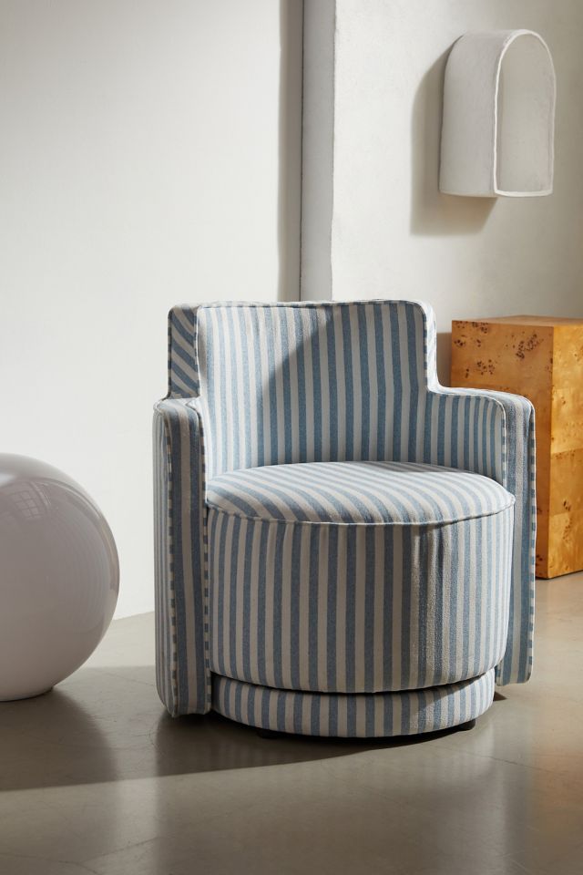 Striped discount swivel chair