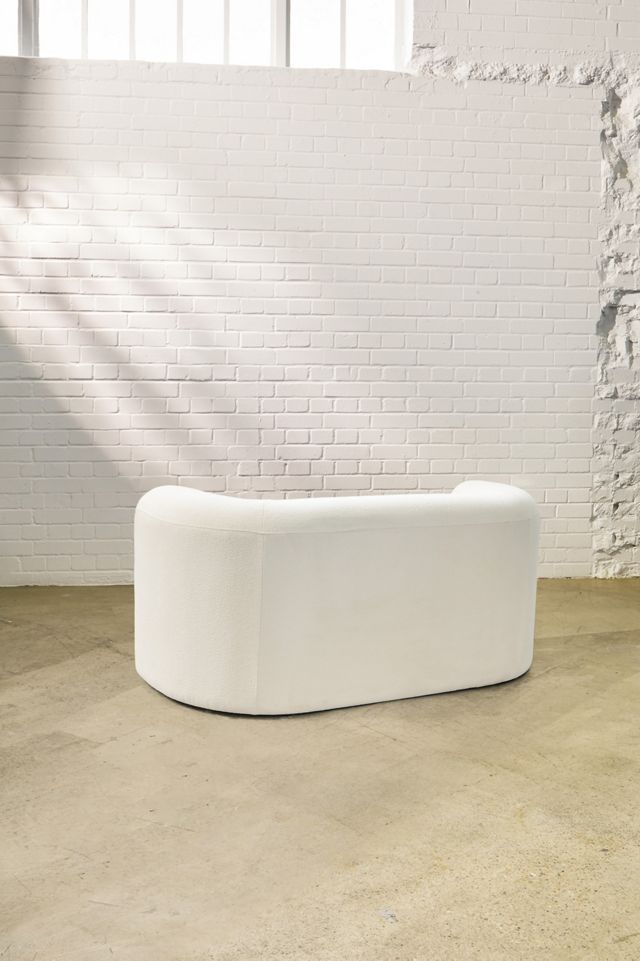 Armand White Two-Seater Storage Sofa #7