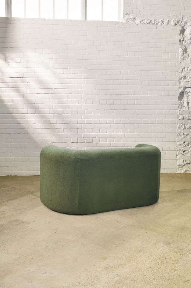 Armand Green Two-Seater Storage Sofa #7